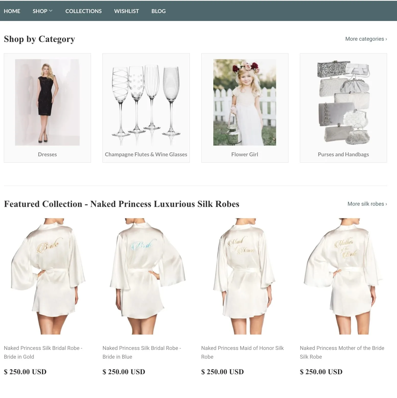 Elegant Bridal Designs — website