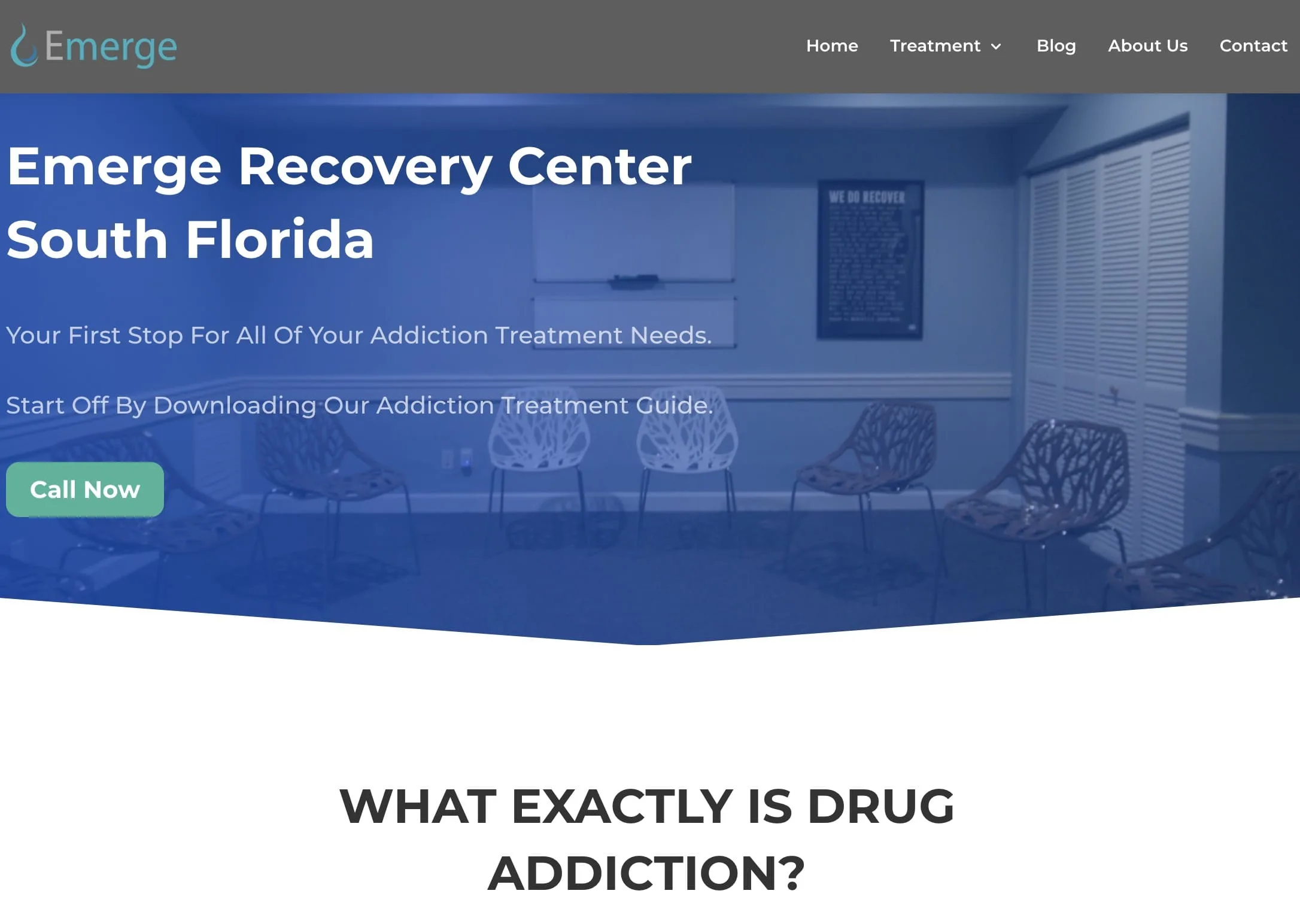 Emerge Recovery Center — website