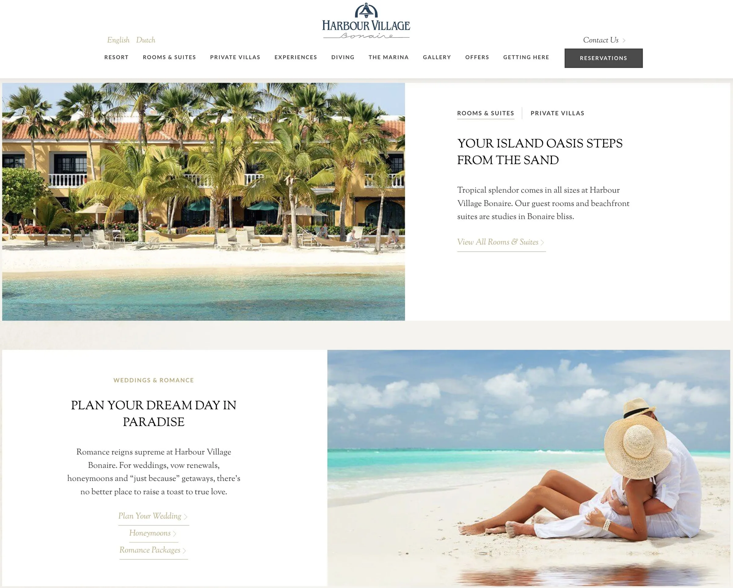 Harbour Village Bonaire — website