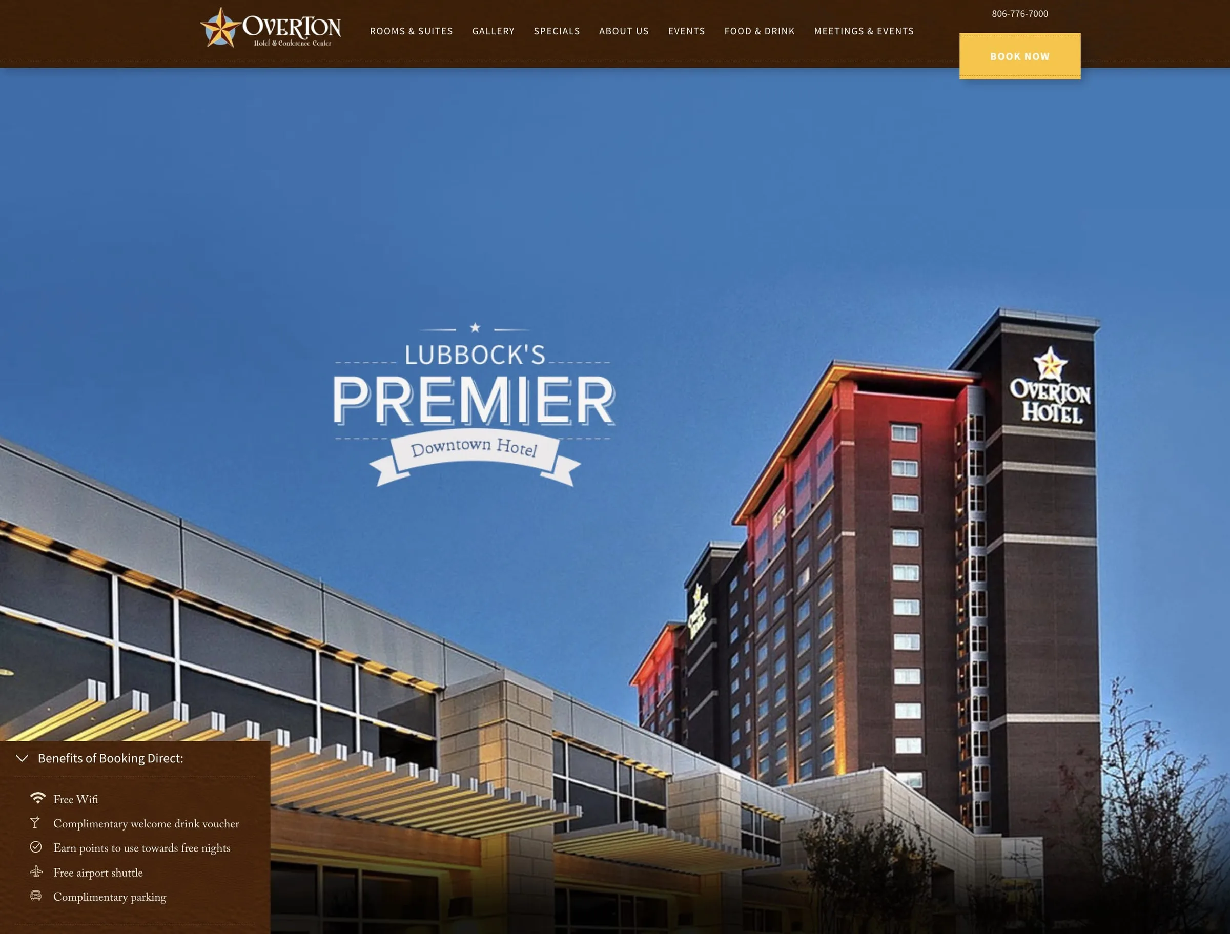 Overton Hotel — website