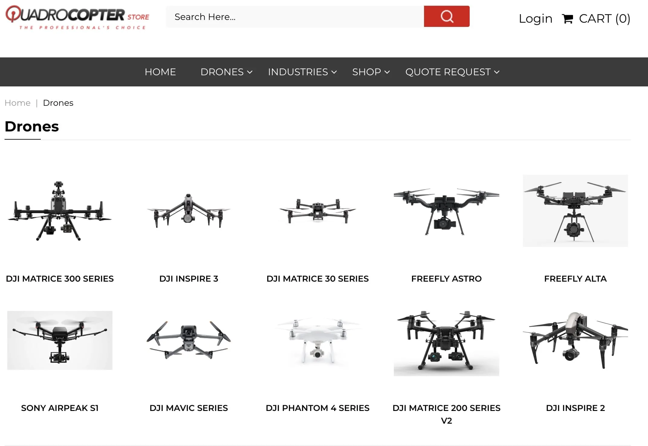 QuadroCopter — website