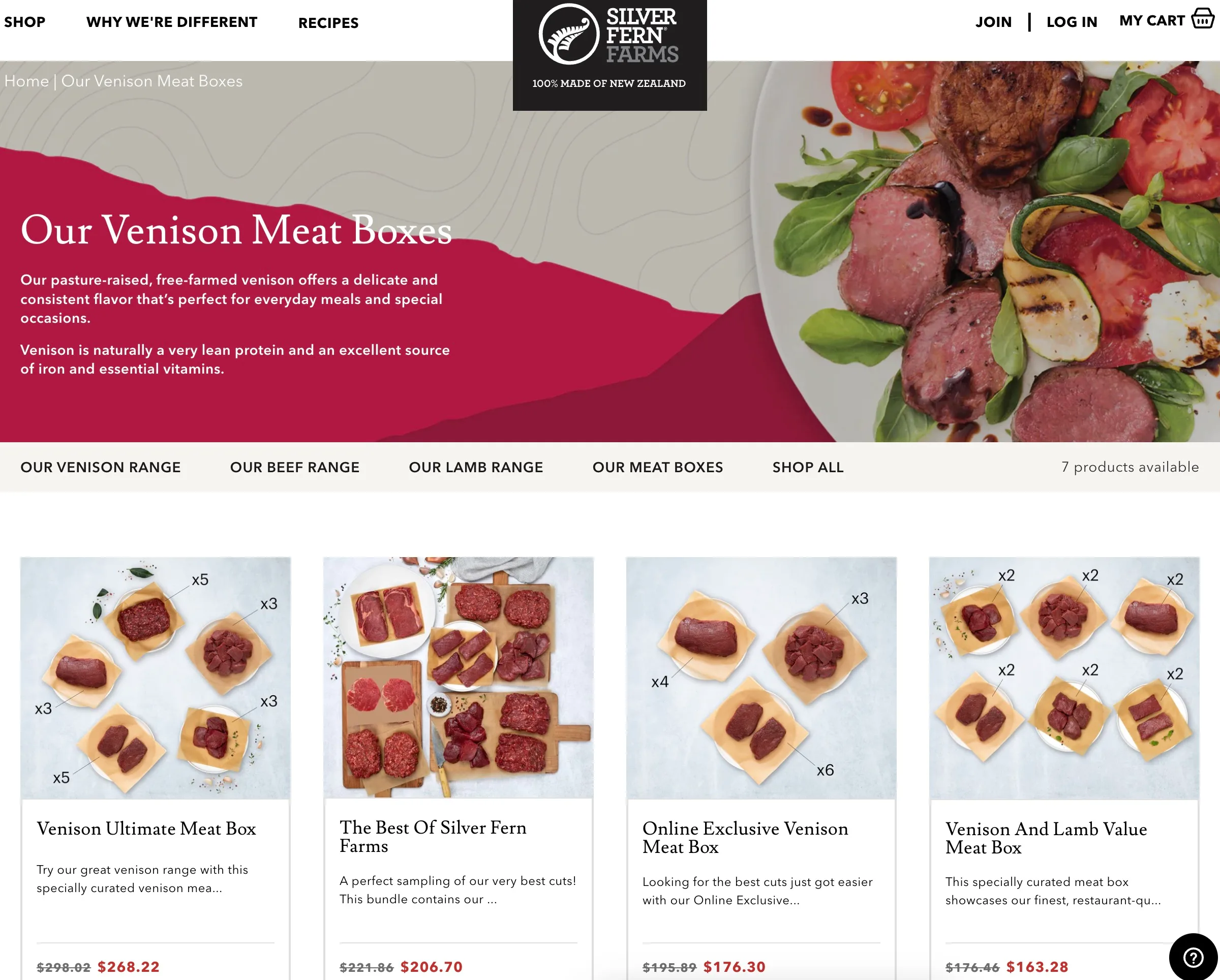 Silver Fern Farms — website